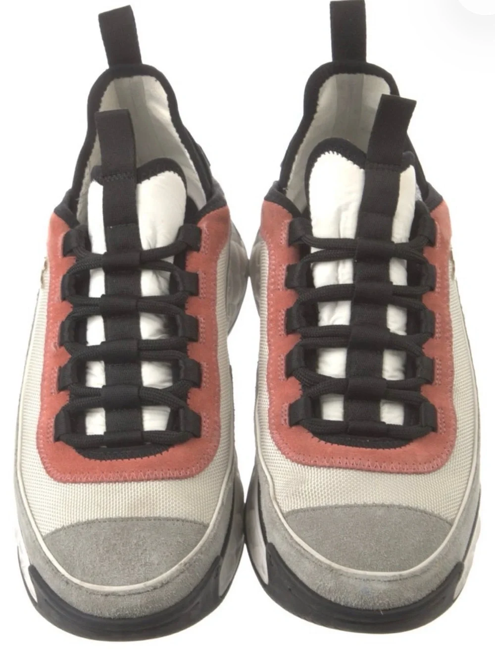 CHANEL Men's Sneakers in Pink, Gray & Black